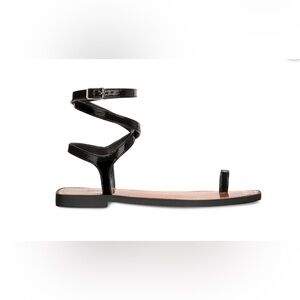 INC Womens REMMIE Faux Leather Ankle strap Gladiator Sandals